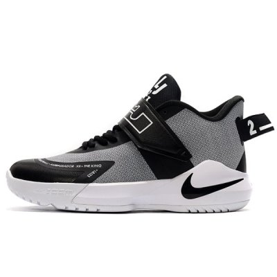 Nike Erkek Lebron Ambassador 12 Siyah / Gri Basketbol Ayakkabısı Türkiye - HN8UI434